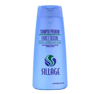 Shampoo Premium Reparador Ervas e Silicone 300ml - Sillage