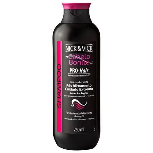 Shampoo Pro-Hair Reestruturador Monoi Argan 250ml - Nick & Vick