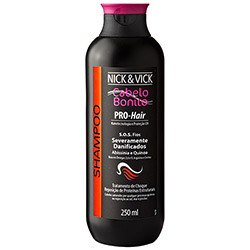 Shampoo Pro-Hair S.O.S Fios Abissínia e Quinoa 250ml - Nick & Vick