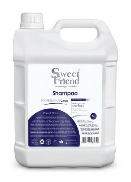 Shampoo Professional Clean Morango com Champagne Sweet Friend - 5 Litros