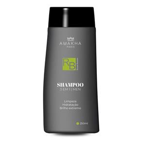 Shampoo Profissional Hidratante Amakha 3X1 Men 250 Ml
