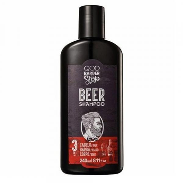 Shampoo Qod Barber Shop Beer 3 em 1 - 240ml