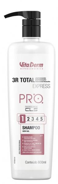 Shampoo 3R Total Express Vita Derm 600ml