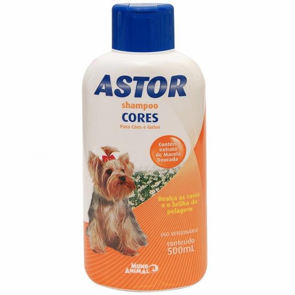 Shampoo REALÇA Cores Astor CÃES e Gatos 500ML