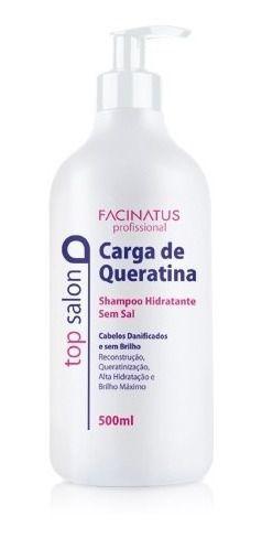 Shampoo Reconstrutor Carga de Queratina - Facinatus Cosméticos
