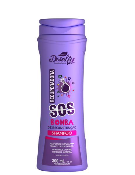 Shampoo Recuperador SOS - 300ml - Desalfy Cosméticos Naturais