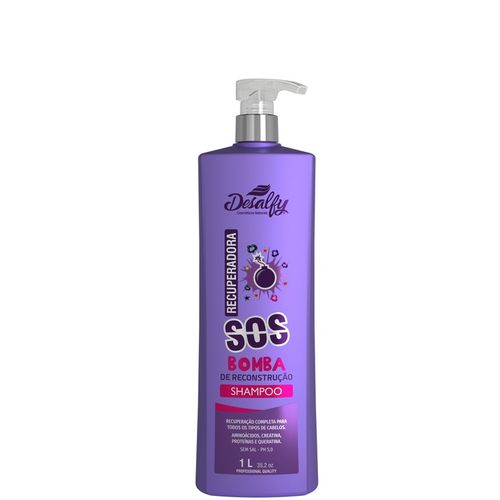 Shampoo Recuperador SOS - 1000ml - Desalfy Cosméticos