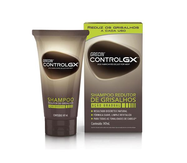 Shampoo Redutor de Grisalhos Control Gx Ação Gradual 147ml Grecin - 2 Unidades