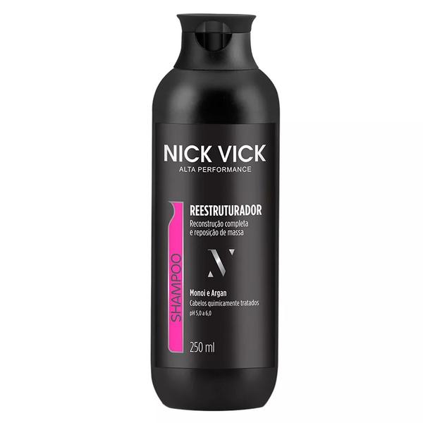 Shampoo Reestruturador Nick Vick Pro-Hair Monoi e Argan - 250ml - Nick Vick