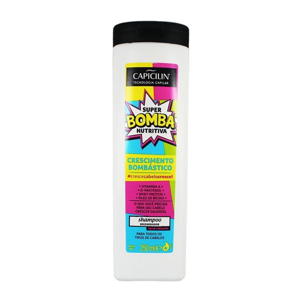 Shampoo Regenerador Super Bomba Nutritiva 250ml Capicilin