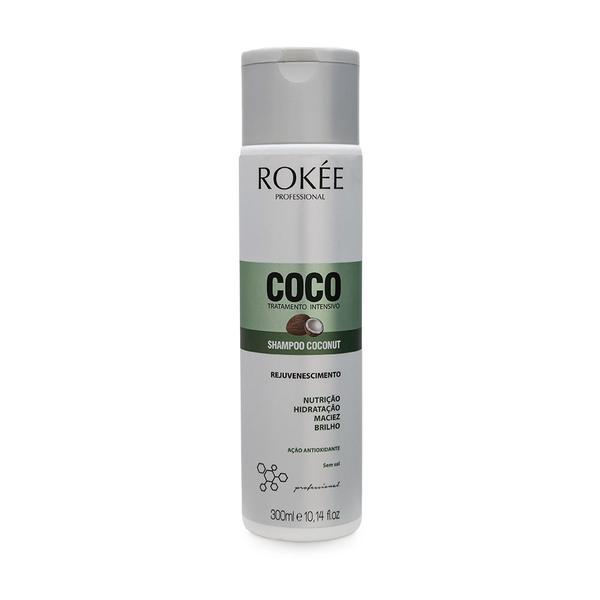 Shampoo Rejuvenescimento Coco ROKÉE Professional - 300ml