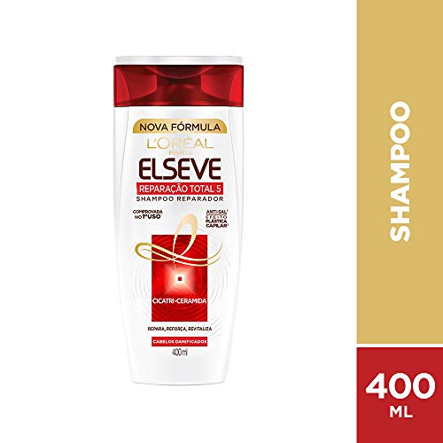 Shampoo Reparação Total 5+ Elseva 400 Ml, L'Oréal Paris