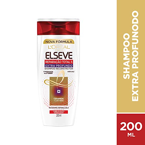 Shampoo Reparação Total 5 Extra Profundo Elseve 200 Ml, L'Oréal Paris