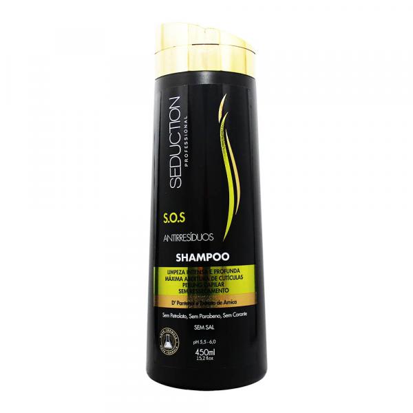 Shampoo S.O.S Antirresíduos 450ml - Seduction - Seduction Professional