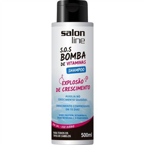 Shampoo S.o.s Bomba de Vitaminas Salon Line Explosão de Crescimento 500ml