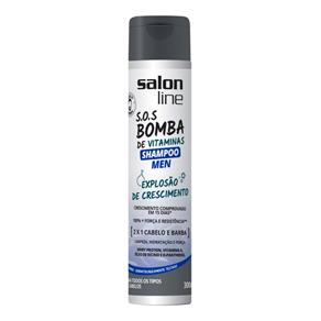 Shampoo S.O.S Bomba Men 2X1 300Ml - Salon Line
