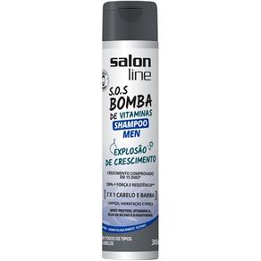 Shampoo S.O.S Bomba Men 2x1 Salon Line 300ml