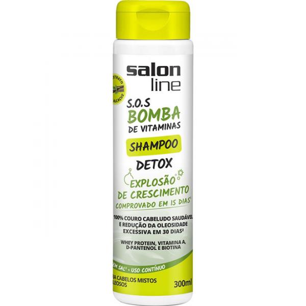 Shampoo S.o.s Bomba Vitaminas Detox 300ml - Salon Line - Salonline