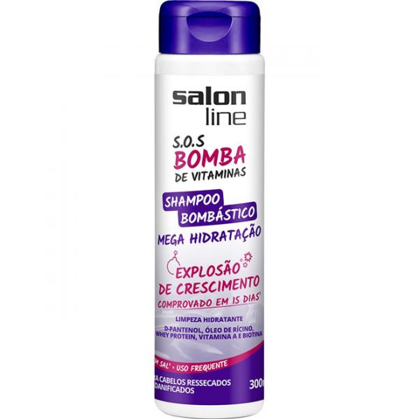 Shampoo S.o.s Bombástico Mega Hidratação 300ml - Salon Line - Salonline
