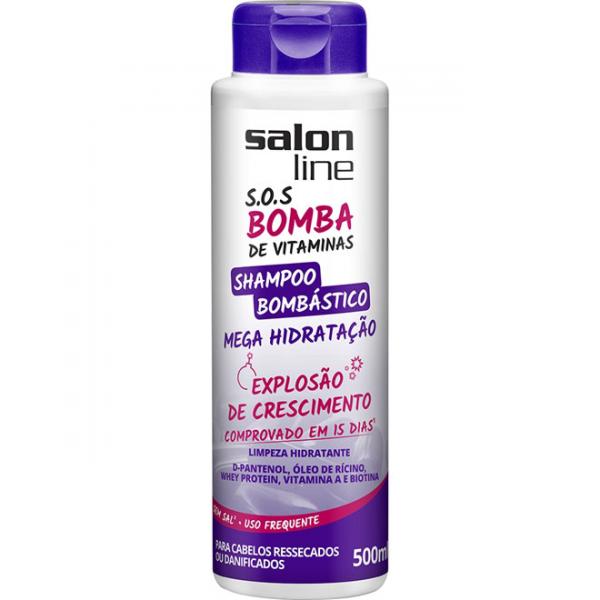 Shampoo S.o.s Bombástico Vitaminas 500ml - Salon Line - Salonline