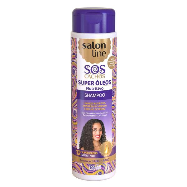 Shampoo S.O.S Cachos Super Óleos Salon Line 300ml