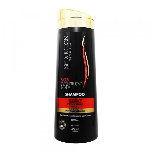 Shampoo S.O.S Reconstrução Total 450ml - Seduction - Seduction Professional