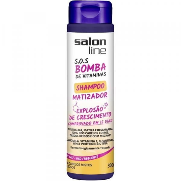 Shampoo Salon Line Bomba Matizadora Cabelos Mistos - 300ml - Devintex Cosm Ltda