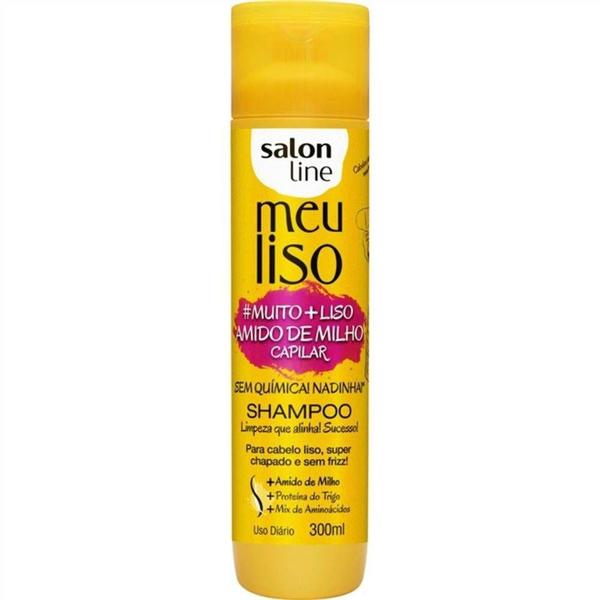 Shampoo Salon Line Meu Liso Amido de Milho 300ml