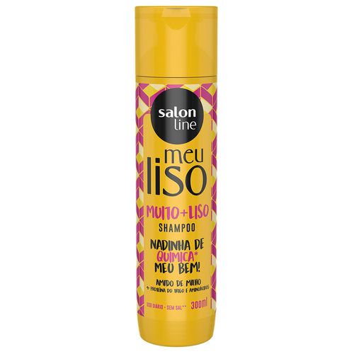 Shampoo Salon Line Meu Liso Muito + Liso Amido de Milho 300ml SH SALON-L M-LISO 300ML-FR AMIDO MILHO