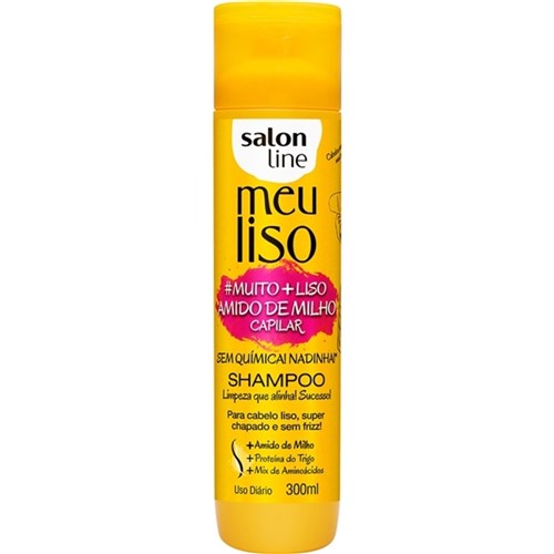 Shampoo Salon Line Meu Liso #Muito + Liso Amido de Milho 300Ml