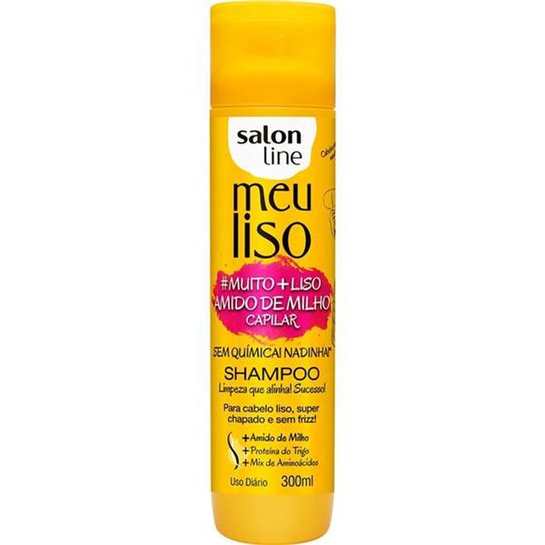 Shampoo Salon Line Meu Liso Muito + Liso Amido de Milho 300Ml