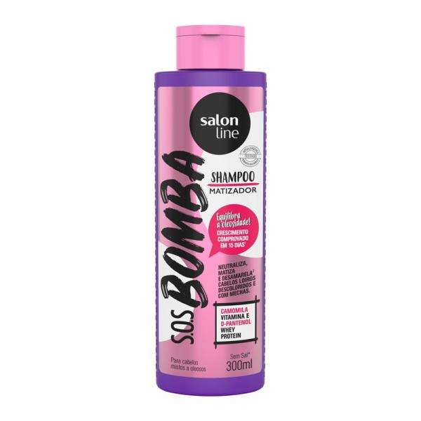 Shampoo Salon Line S.O.S Bomba Matizador Mistos a Oleosos 300ml