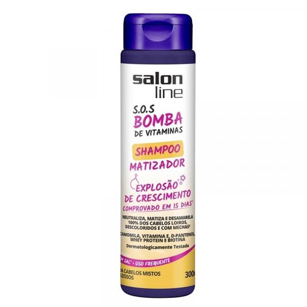 Shampoo Salon Line S.O.S Bomba Matizador Mistos a Oleosos 300ml