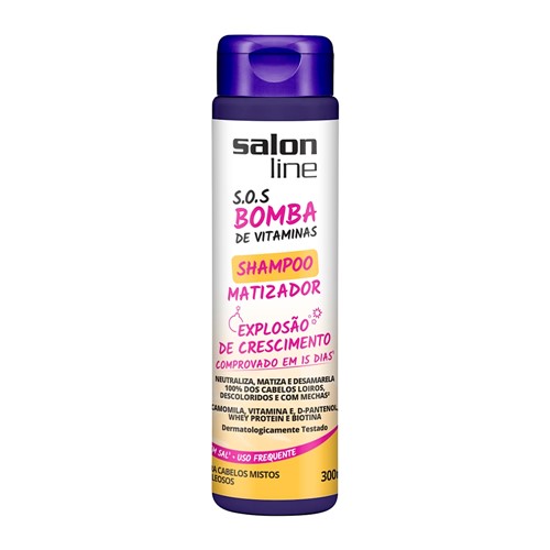 Shampoo Salon Line S.O.S Bomba Matizador para Cabelos Mistos a Oleosos com 300ml