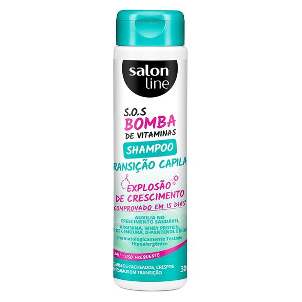 Shampoo Salon Line - S.o.s Bomba Transição Capilar - 300ml - Sos Bomba