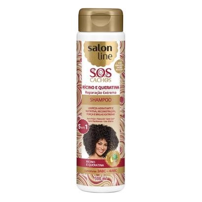 Shampoo Salon Line - S.O.S Cachos Rícino e Queratina - 300Ml