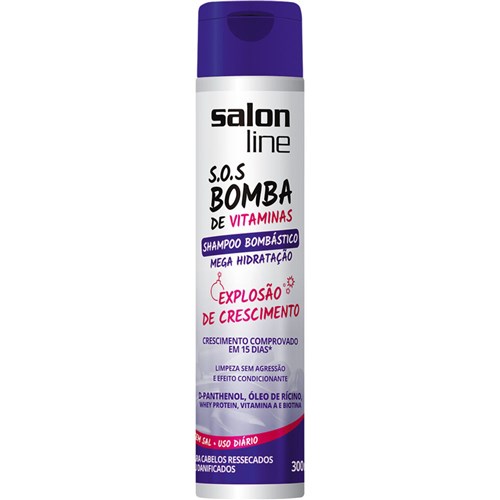 Shampoo Salon Line Sos Bomba Bombástico 34788 300Ml Salon Line