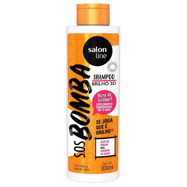 Shampoo Salon Line SOS Bomba Brilho 3D 300ml