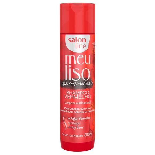Shampoo Salon Line Vermelho Meu Liso Super Vermelho 300ml