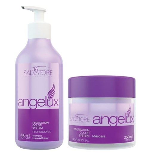 Shampoo Salvatore Angelux Kit Matizador 300ml + Máscara 250ml