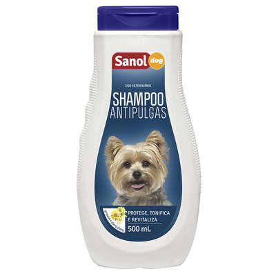 Shampoo Sanol Antipulgas Cães 500ML