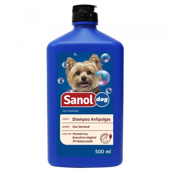 Shampoo Sanol Dog Antipulgas - 500 ML