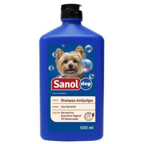 Shampoo Sanol Dog Antipulgas - 500 Ml