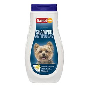Shampoo Sanol Dog Antipulgas para Cães - 500ml