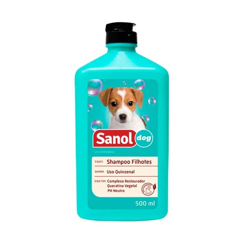 Shampoo Sanol Dog para Cães Filhotes - 500Ml