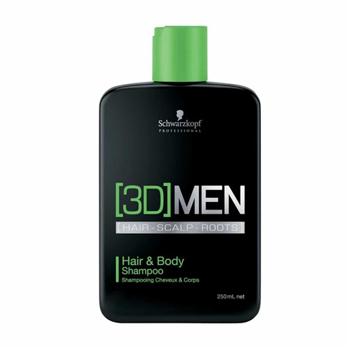 Shampoo Schwarzkopf 3D Men Hair & Body 250ml