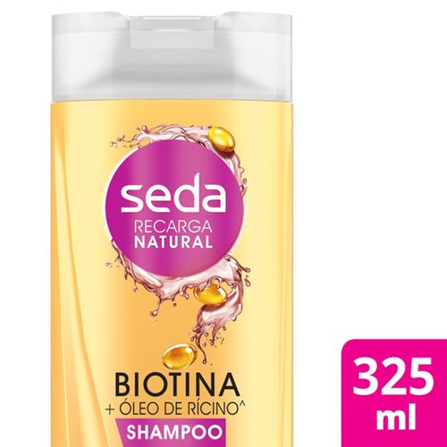Shampoo Seda Biotina e Óleo de Ricino 325ml SH SEDA 325ML-FR BIOTINA/RICINO