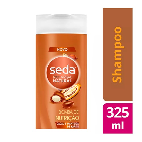 Shampoo Seda Recarga Natural Bomba de Nutrição com 325ml