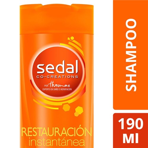 Shampoo Sedal Co-Creations Restauración Instantánea 190 Ml