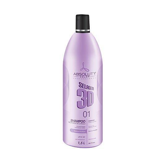 Shampoo Selagem 3D 1,5L Absoluty Color